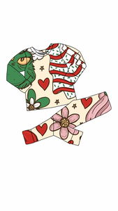 christmas bamboo pajama set