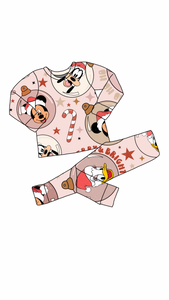 christmas bamboo pajama set