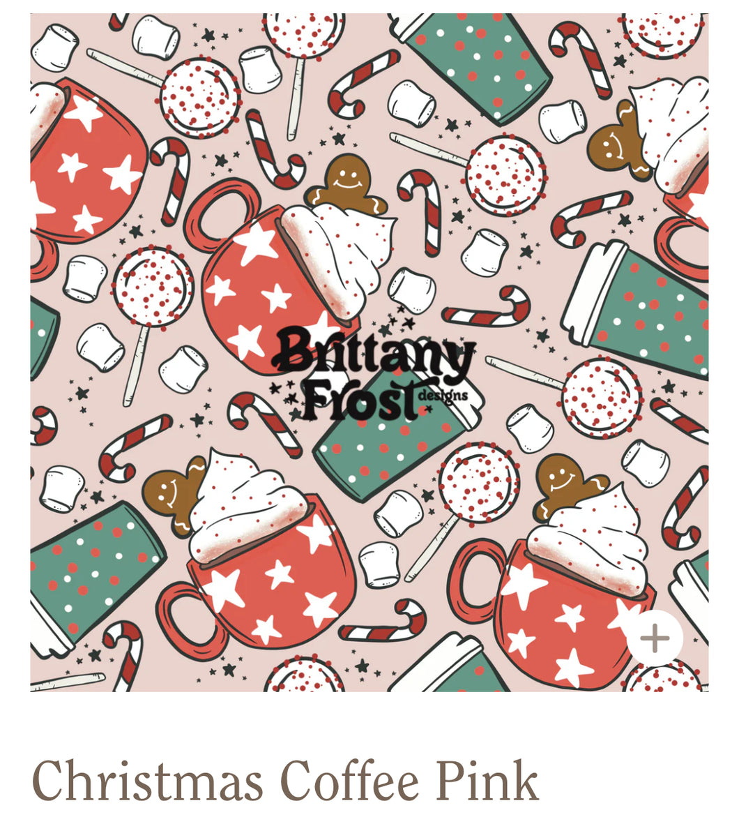 Christmas coffee pink