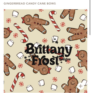 Gingerbread candy and bows