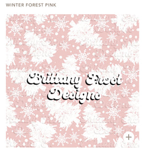 Winter forest pink