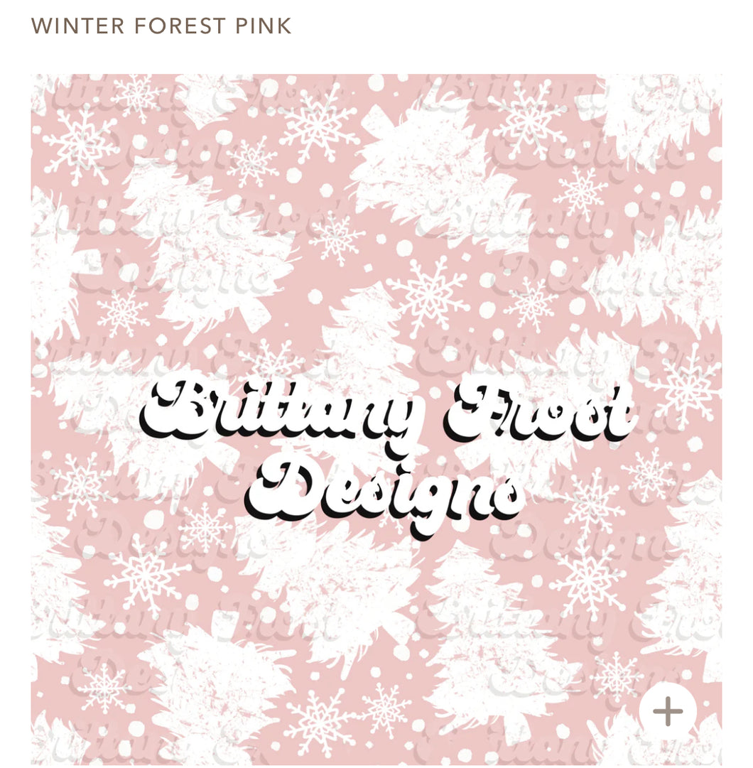 Winter forest pink