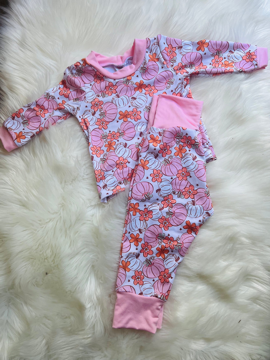 Pink pumpkin patch outfit