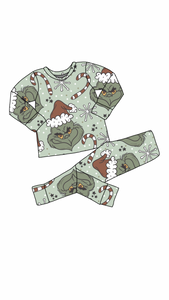 christmas bamboo pajama set