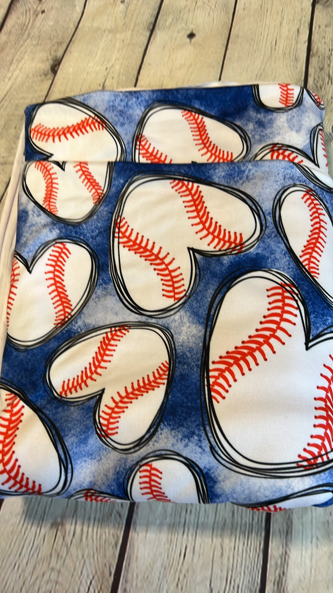 $15 sale: blue baseball hearts