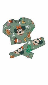 christmas bamboo pajama set