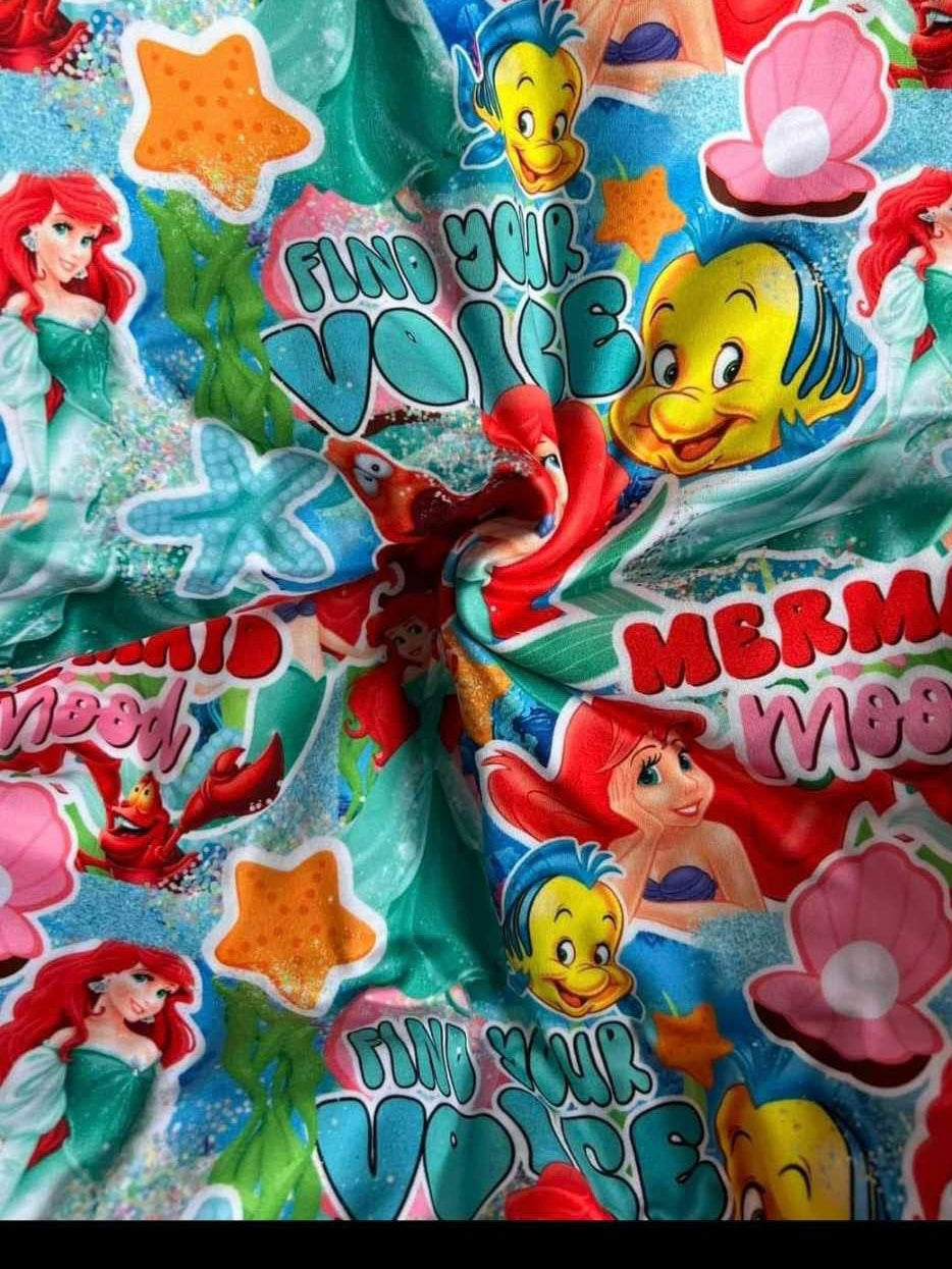 little mermaid mash up tops