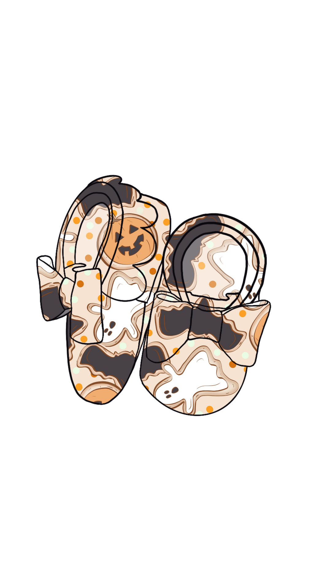 halloween cookie pumpkins leather moccs